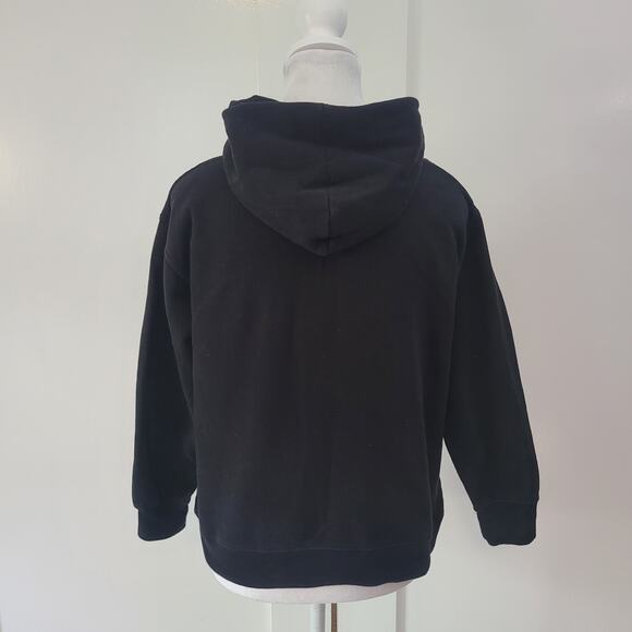 Stranger Things Size Youth L Black Hoodie Flame Logo Netflix Merch Sweatshirt - Picture 3 of 9